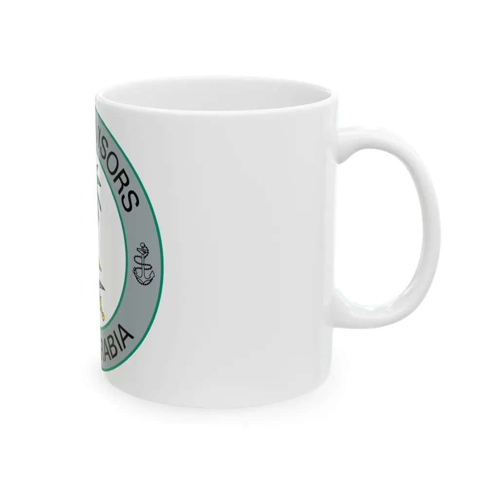 Navy Advisors Saudi Arabia (U.S. Navy) White Coffee Mug-Go Mug Yourself