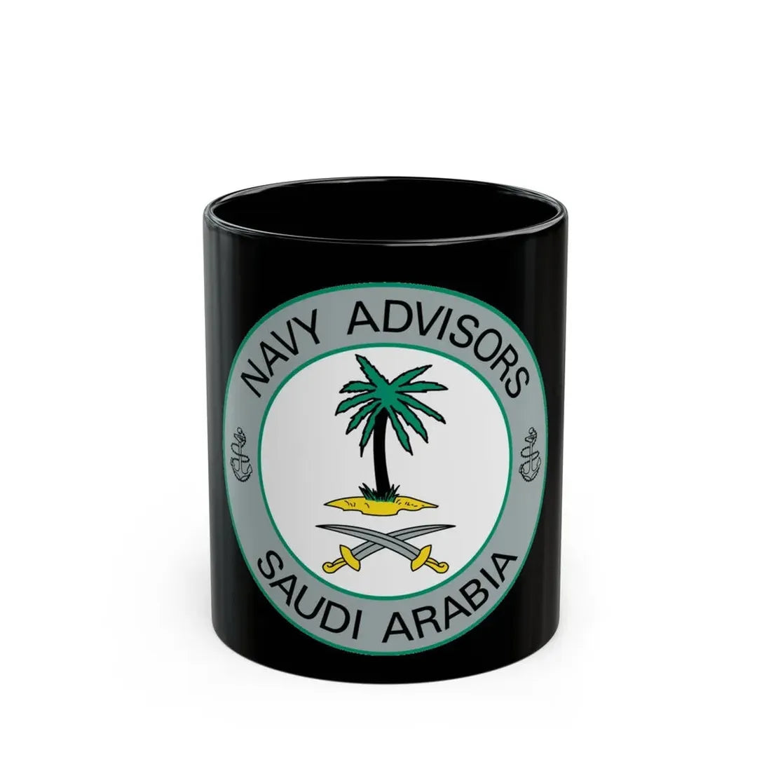 Navy Advisors Saudi Arabia (U.S. Navy) Black Coffee Mug 11oz - Go Mug Yourself