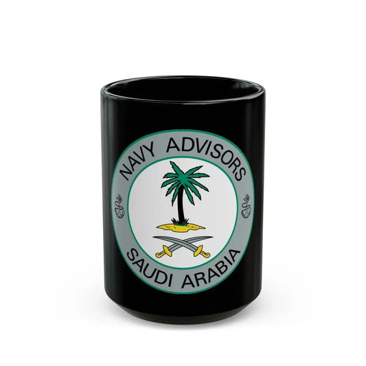 Navy Advisors Saudi Arabia (U.S. Navy) Black Coffee Mug 15oz - Go Mug Yourself