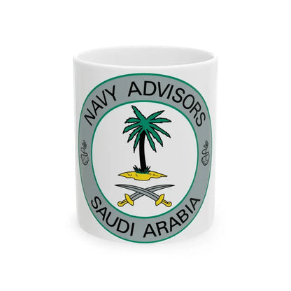 Navy Advisors Saudi Arabia (U.S. Navy) White Coffee Mug 11oz - Go Mug Yourself