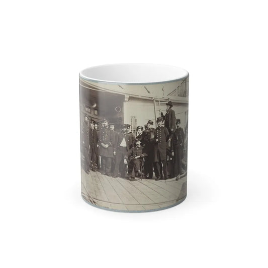 Navy Crewmen on the Deck of a Ship (U.S. Civil War) Color Changing Coffee Mug 11oz-11oz-Go Mug Yourself