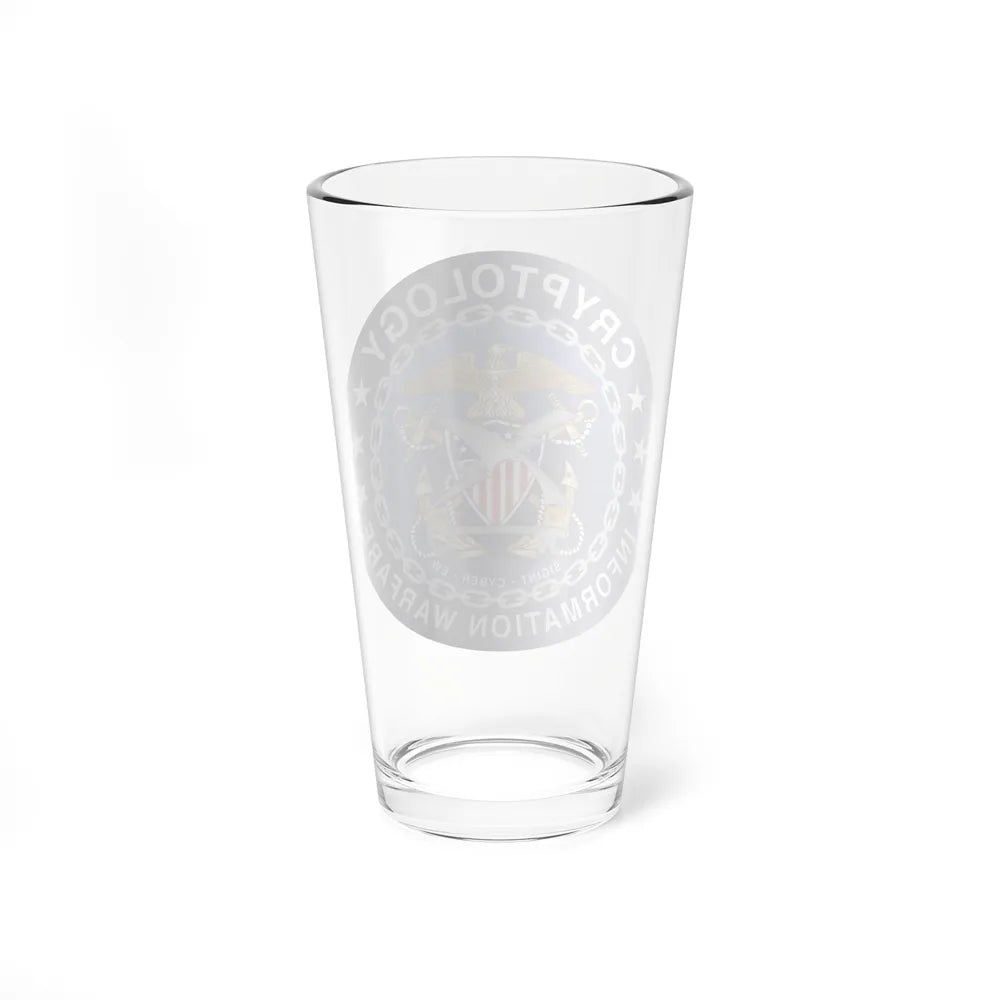 Navy cryptologic community (U.S. Navy) Pint Glass 16oz-Go Mug Yourself