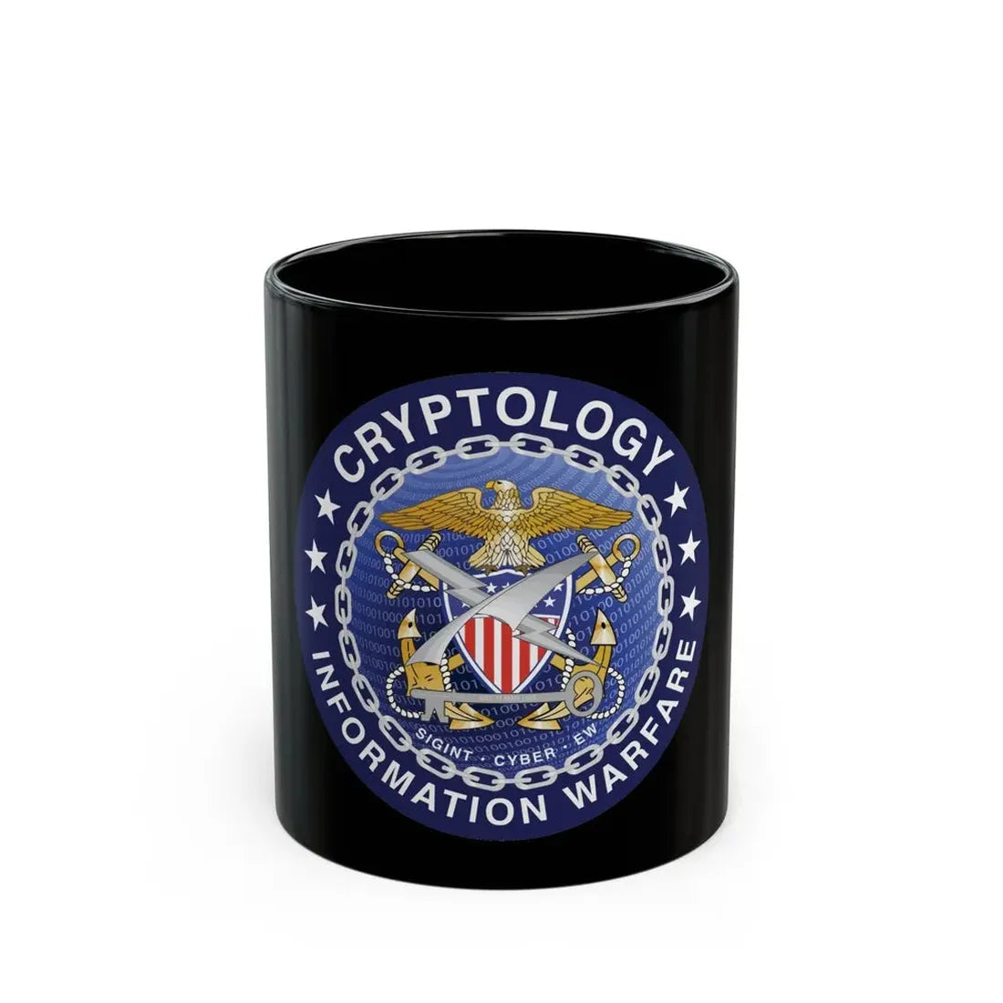 Navy cryptologic community (U.S. Navy) Black Coffee Mug 11oz - Go Mug Yourself