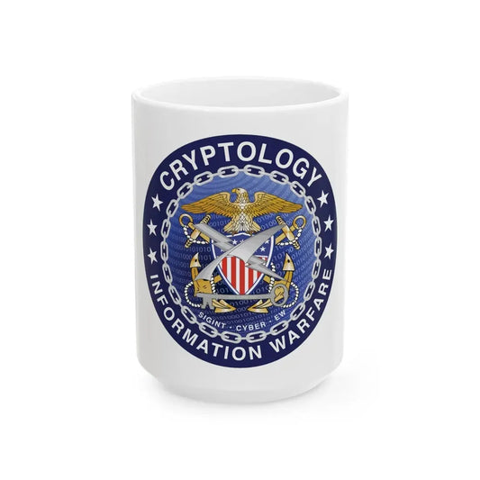 Navy cryptologic community (U.S. Navy) White Coffee Mug 15oz - Go Mug Yourself