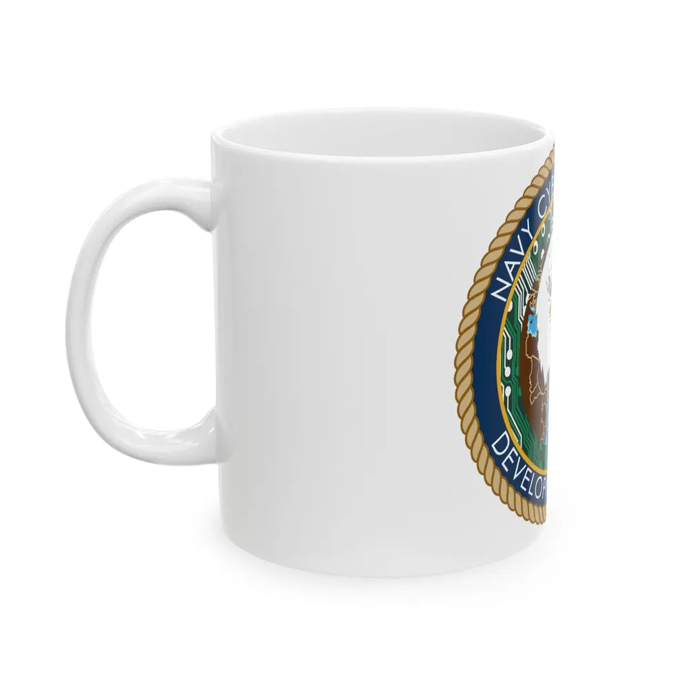 Navy Cyber Warfare Development Group (U.S. Navy) White Coffee Mug-Go Mug Yourself