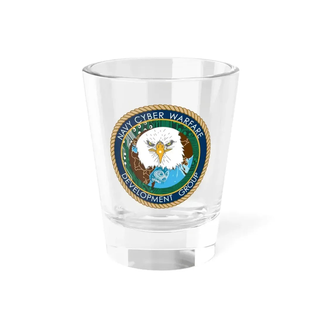 Navy Cyber Warfare Development Group (U.S. Navy) Shot Glass 1.5oz 1.5oz - Go Mug Yourself