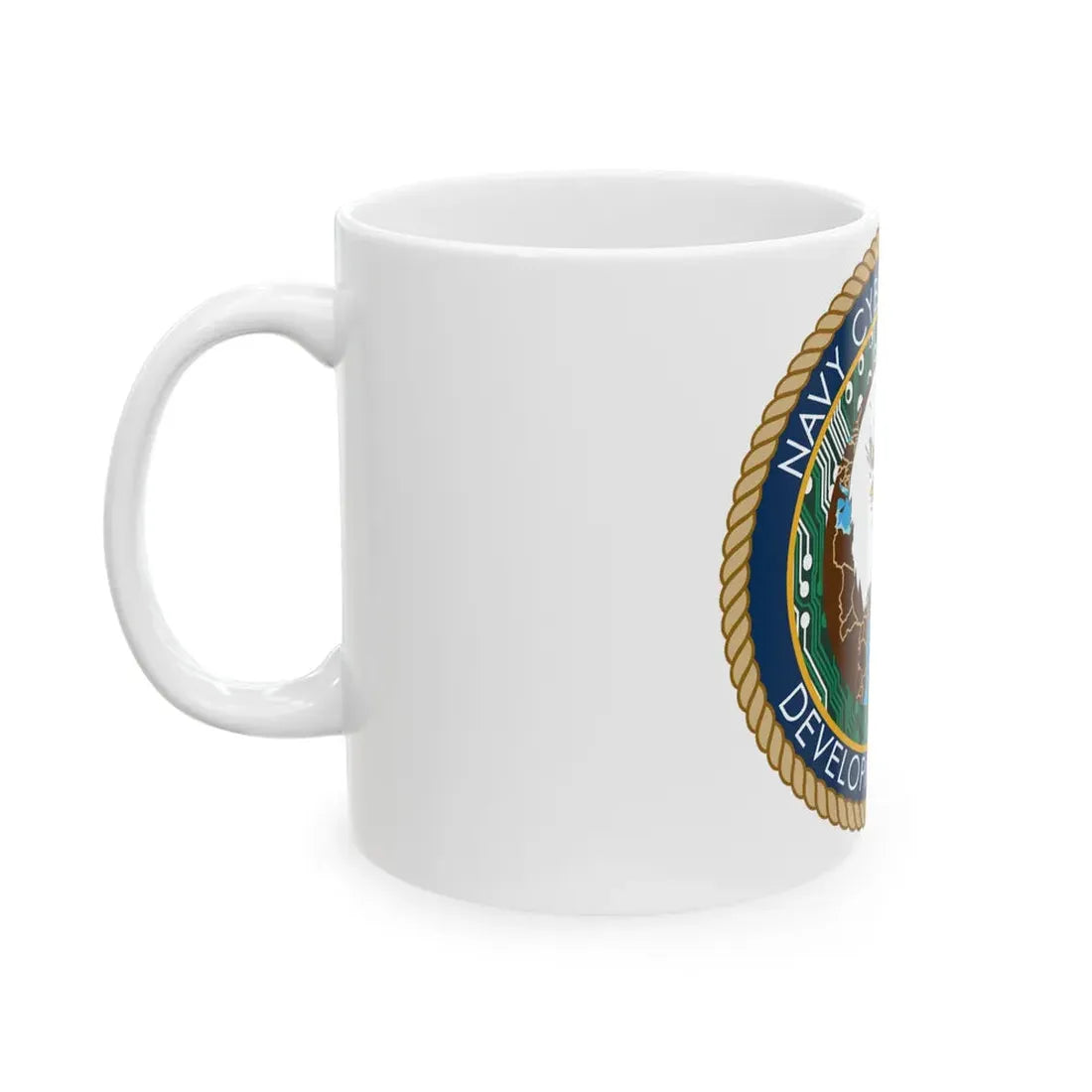 Navy Cyber Warfare Development Group (U.S. Navy) White Coffee Mug - Go Mug Yourself