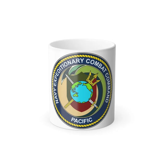 Navy Expeditionary Combat Command Pacific NECC Pacific (U.S. Navy) Color Changing Mug 11oz-11oz-Go Mug Yourself