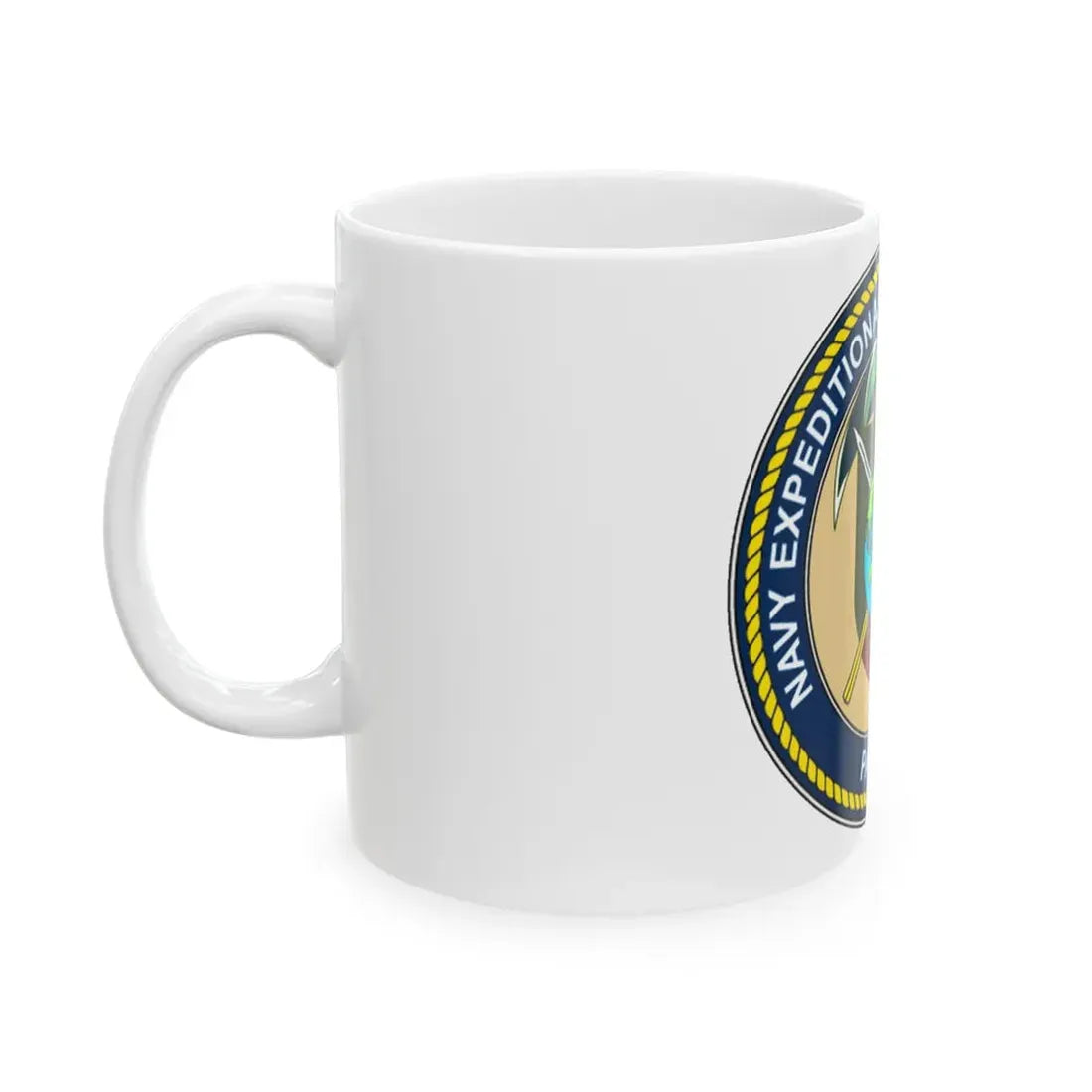 Navy Expeditionary Combat Command Pacific NECC Pacific (U.S. Navy) White Coffee Mug - Go Mug Yourself