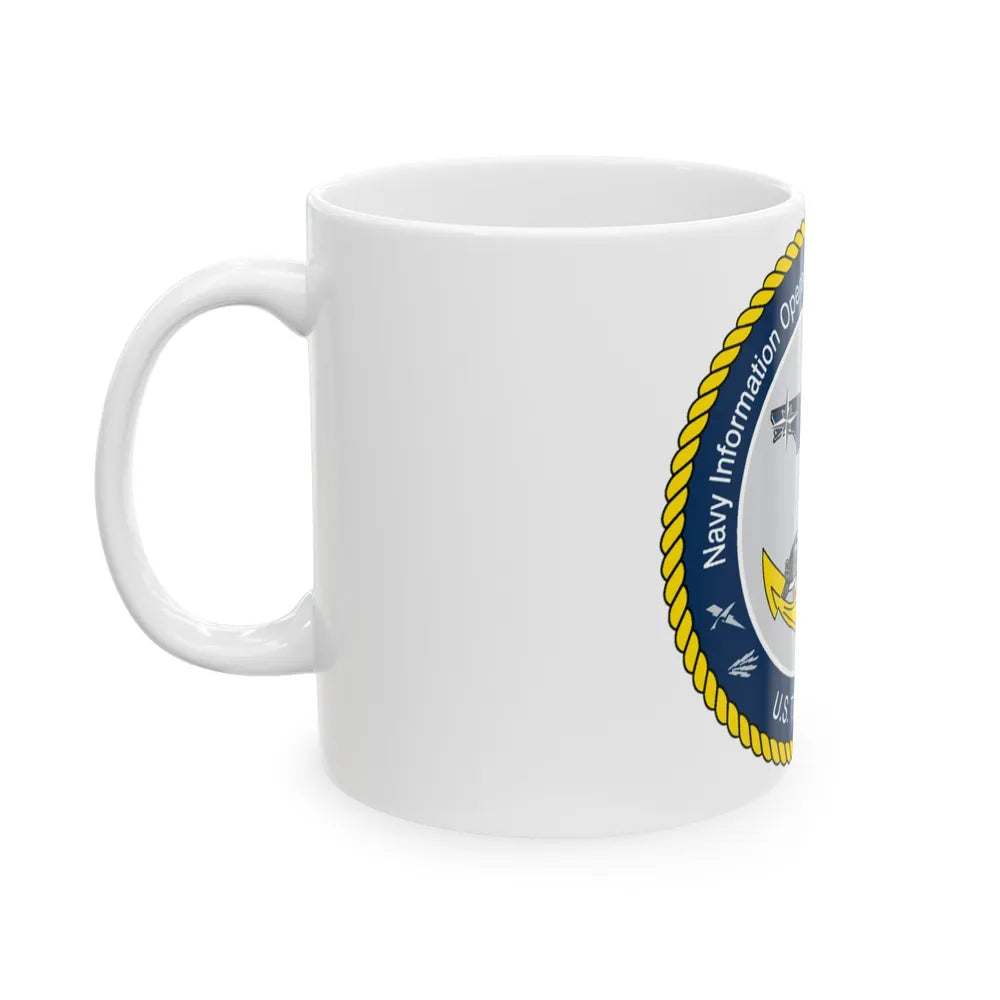 Navy Information Operations Command Pensacola FL US Tenth Fleet (U.S. Navy) White Coffee Mug-Go Mug Yourself