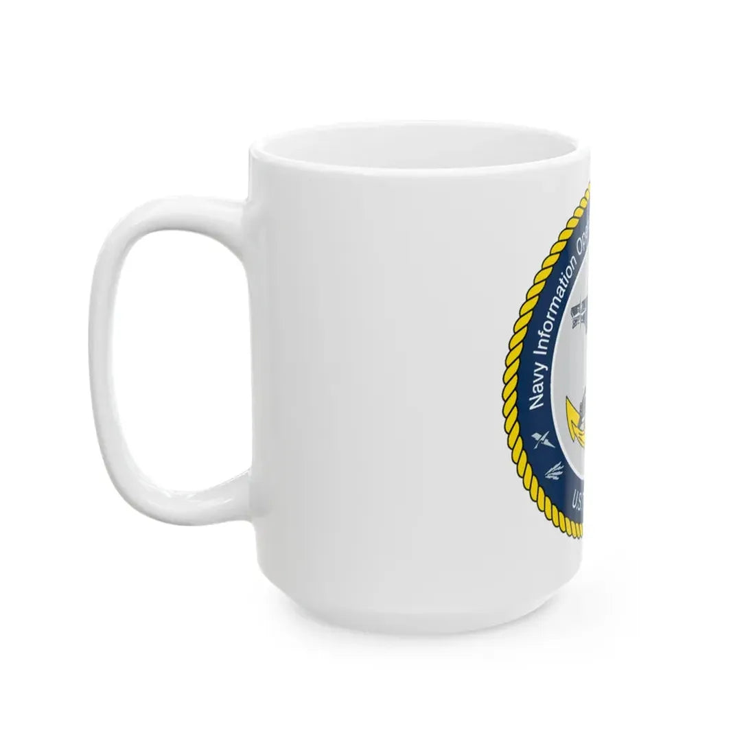 Navy Information Operations Command Pensacola FL US Tenth Fleet (U.S. Navy) White Coffee Mug - Go Mug Yourself
