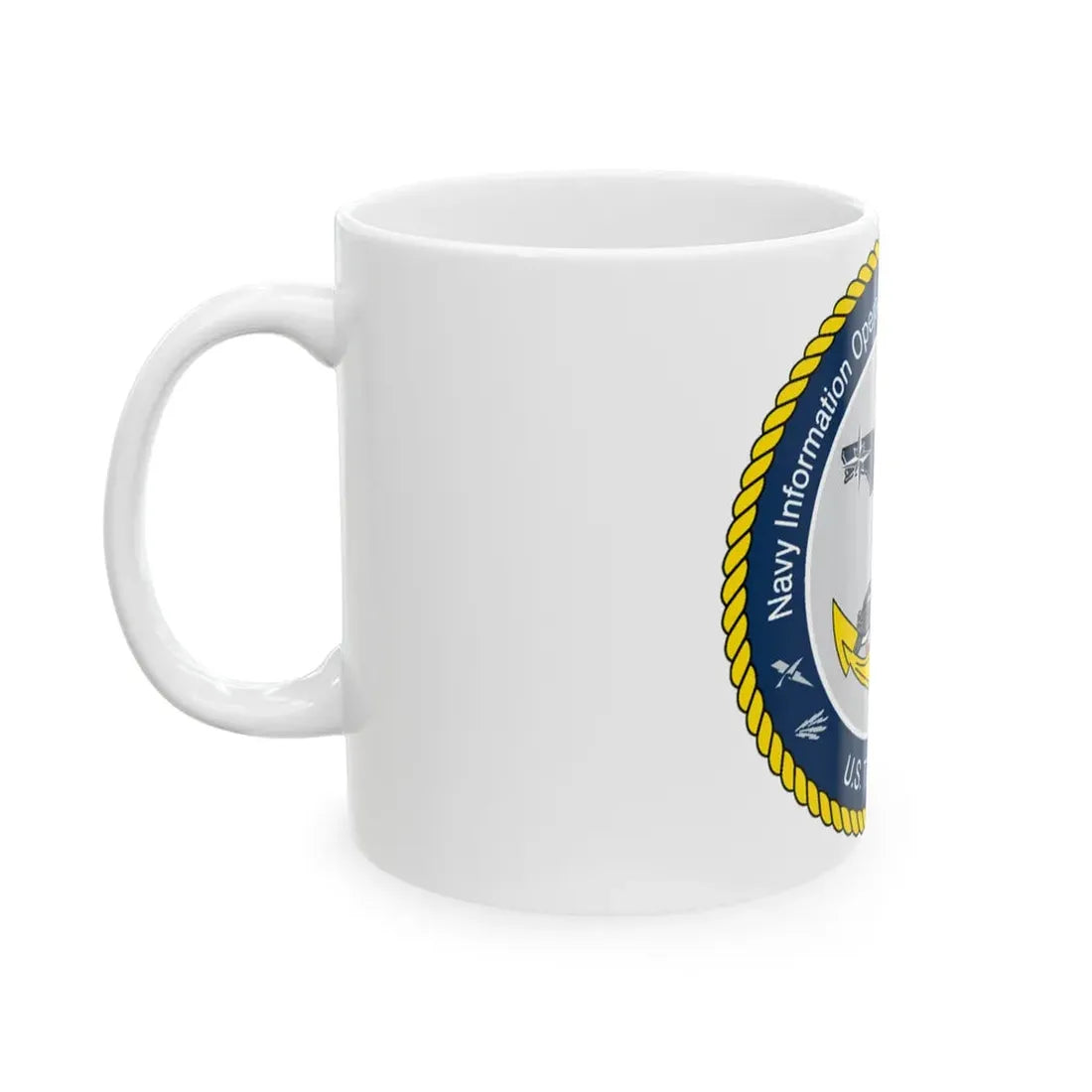Navy Information Operations Command Pensacola FL US Tenth Fleet (U.S. Navy) White Coffee Mug - Go Mug Yourself