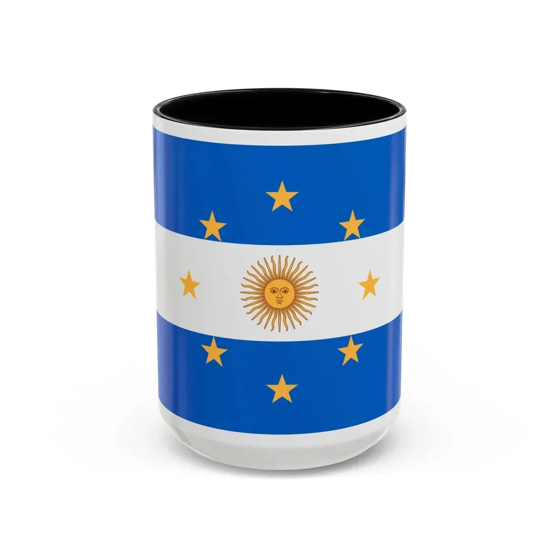 Navy Jack of Argentina 1818 - Accent Coffee Mug 15oz Black - Go Mug Yourself