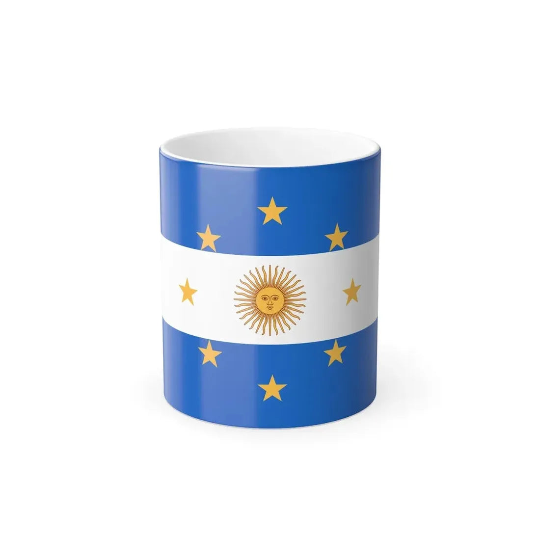 Navy Jack of Argentina 1818 - Color Changing Coffee Mug 11oz - Go Mug Yourself