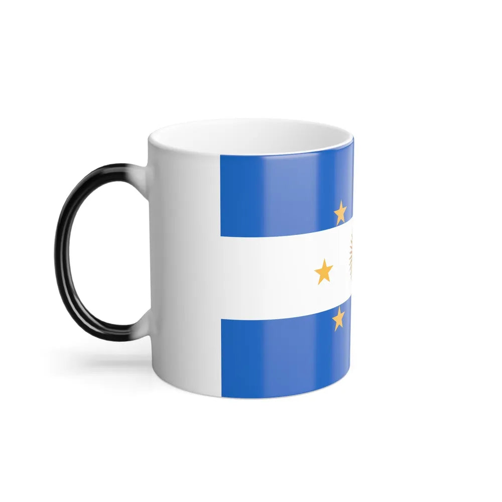 Navy Jack of Argentina 1818 - Color Changing Coffee Mug-Go Mug Yourself