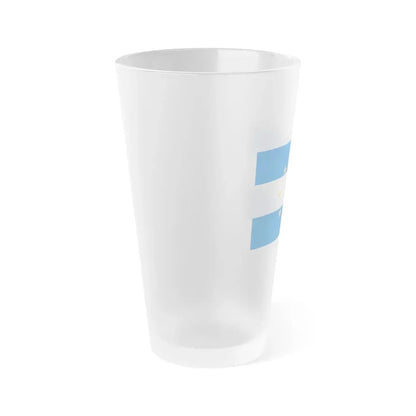 Navy Jack of Argentina 1818 - Frosted Pint Glass 16oz - Go Mug Yourself