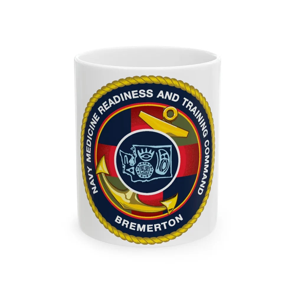 Navy Medicine Readiness and Training Command Bremerton (U.S. Navy) White Coffee Mug-11oz-Go Mug Yourself