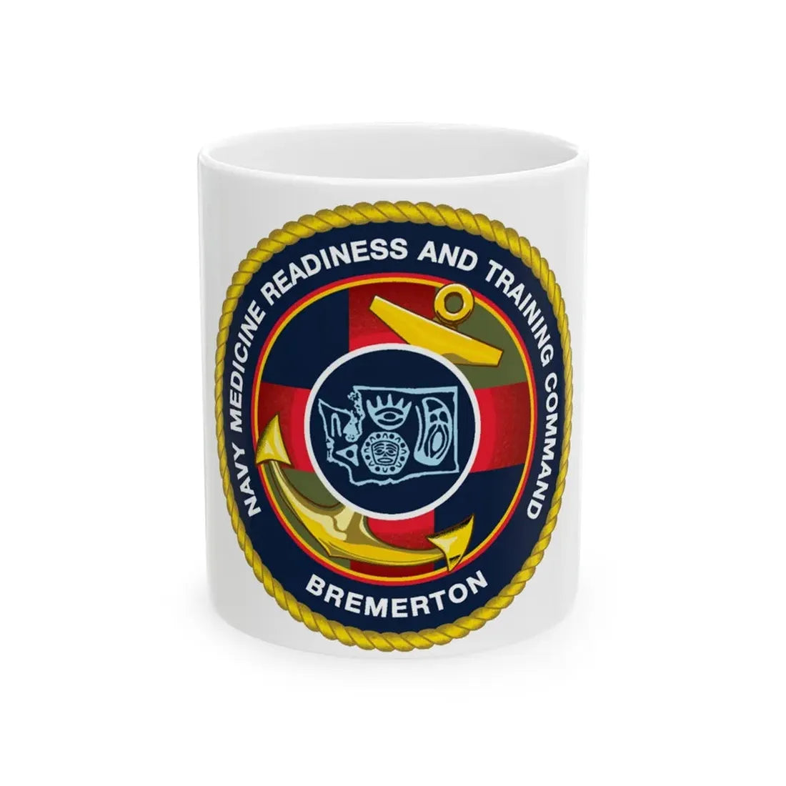 Navy Medicine Readiness and Training Command Bremerton (U.S. Navy) White Coffee Mug 11oz - Go Mug Yourself