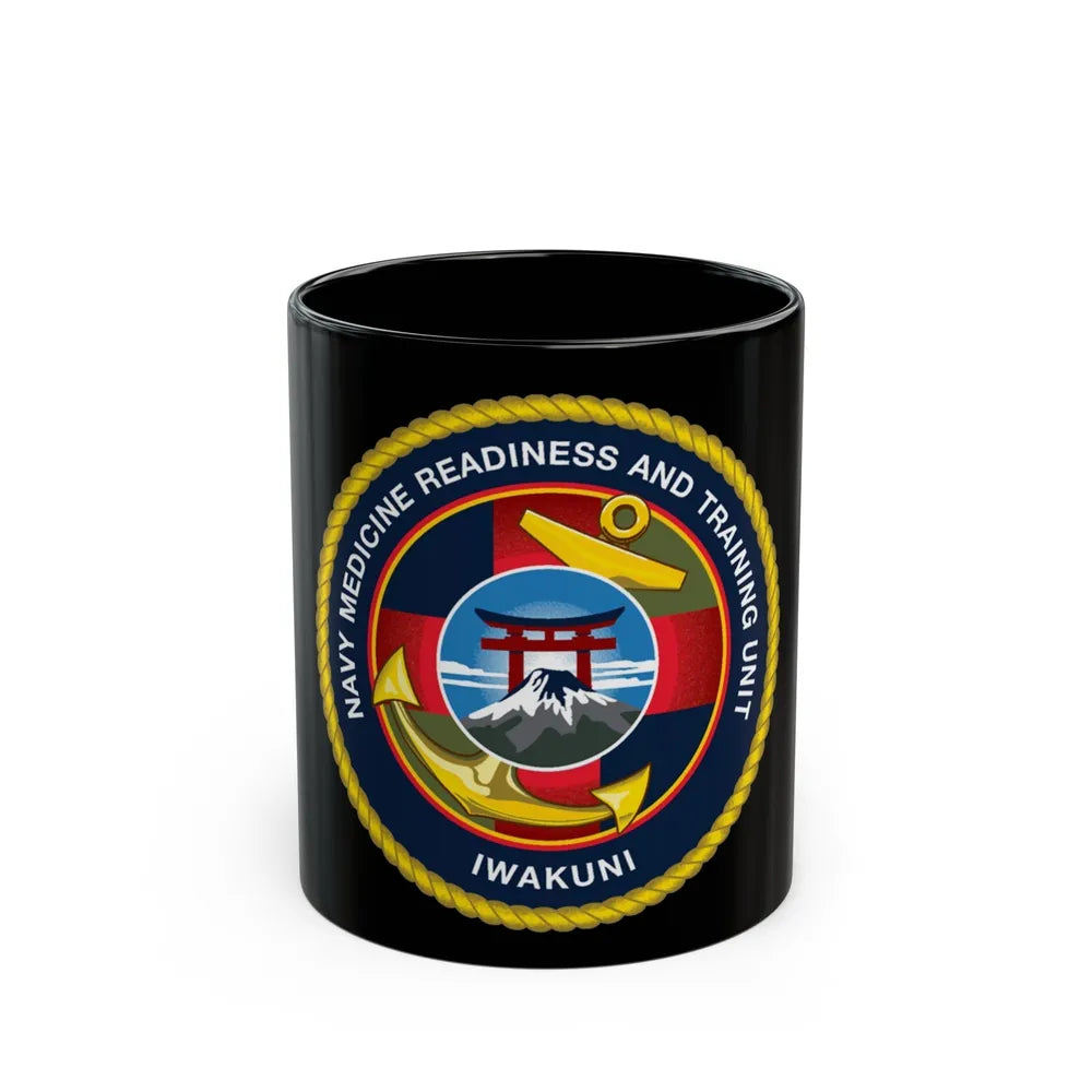 Navy Medicine Readiness and Training Unit Iwakuni (U.S. Navy) Black Coffee Mug-11oz-Go Mug Yourself