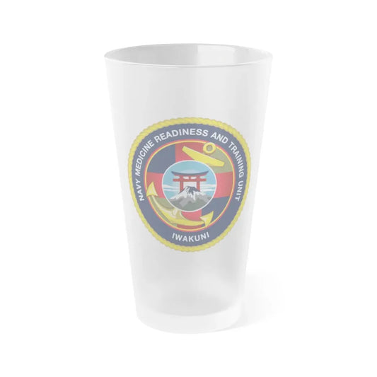Navy Medicine Readiness and Training Unit Iwakuni (U.S. Navy) Frosted Pint Glass 16oz Default Title - Go Mug Yourself