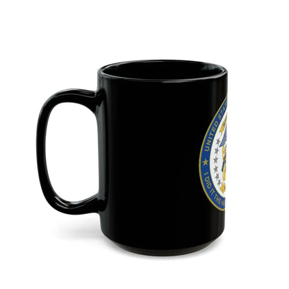 Navy Mustang I did it the hard way I earned it (U.S. Navy) Black Coffee Mug-Go Mug Yourself