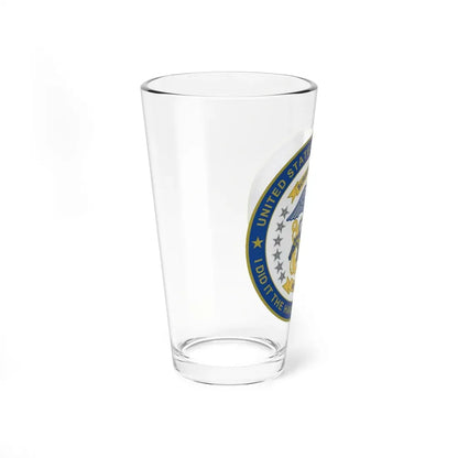 Navy Mustang I did it the hard way I earned it (U.S. Navy) Pint Glass 16oz - Go Mug Yourself