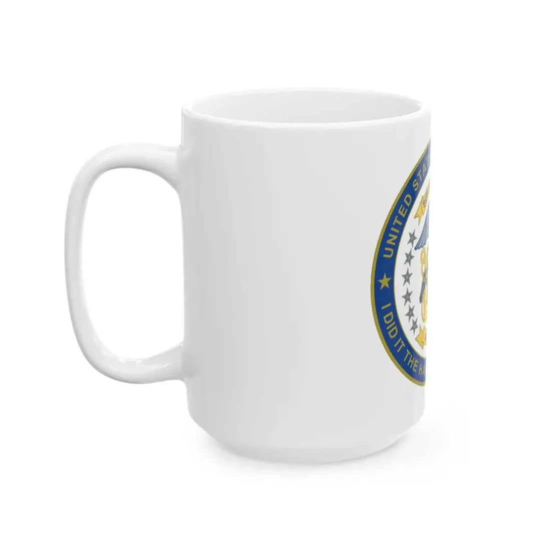 Navy Mustang I did it the hard way I earned it (U.S. Navy) White Coffee Mug - Go Mug Yourself