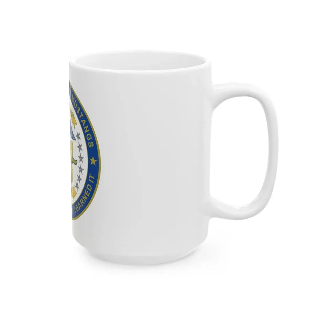 Navy Mustang I did it the hard way I earned it (U.S. Navy) White Coffee Mug - Go Mug Yourself