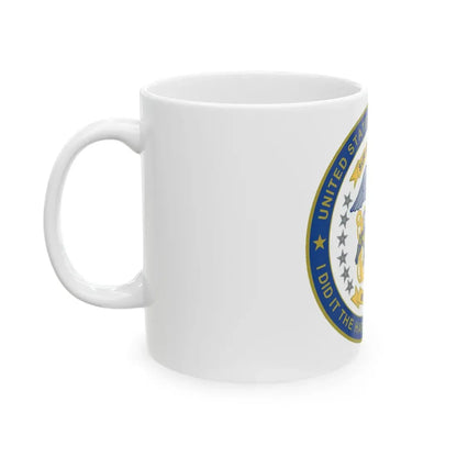 Navy Mustang I did it the hard way I earned it (U.S. Navy) White Coffee Mug - Go Mug Yourself