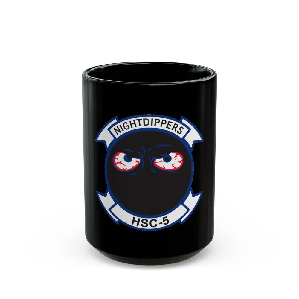 Navy Nightdippers HSC 5 (U.S. Navy) Black Coffee Mug-15oz-Go Mug Yourself