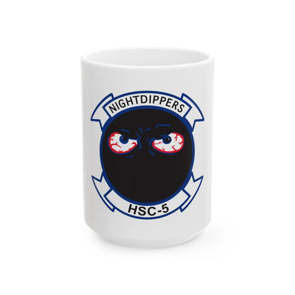 Navy Nightdippers HSC 5 (U.S. Navy) White Coffee Mug-15oz-Go Mug Yourself