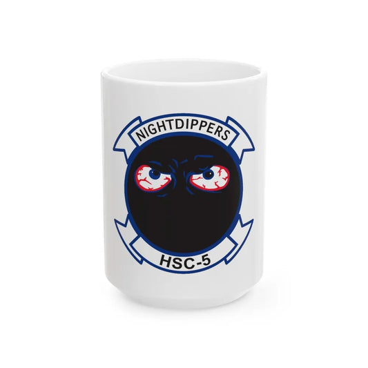 Navy Nightdippers HSC 5 (U.S. Navy) White Coffee Mug-15oz-Go Mug Yourself