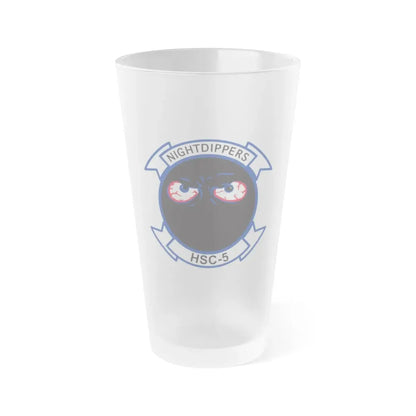 Navy Nightdippers HSC 5 (U.S. Navy) Frosted Pint Glass 16oz Default Title - Go Mug Yourself