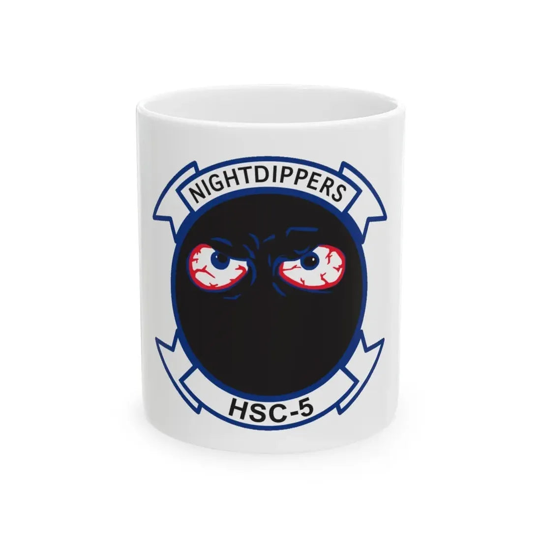 Navy Nightdippers HSC 5 (U.S. Navy) White Coffee Mug 11oz - Go Mug Yourself