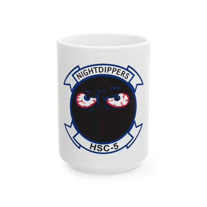 Navy Nightdippers HSC 5 (U.S. Navy) White Coffee Mug 15oz - Go Mug Yourself