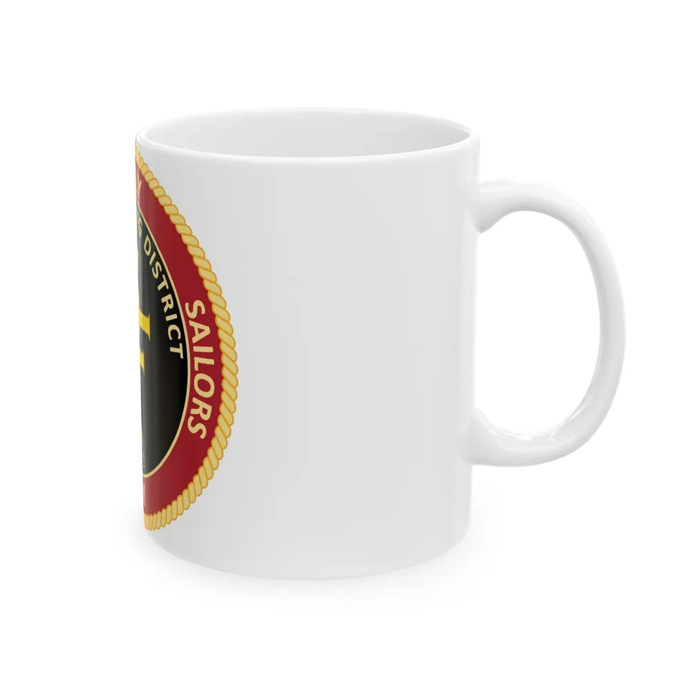 Navy Recruiting District San Francisco (U.S. Navy) White Coffee Mug-Go Mug Yourself