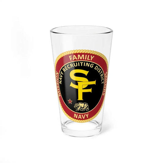 Navy Recruiting District San Francisco (U.S. Navy) Pint Glass 16oz 16oz - Go Mug Yourself