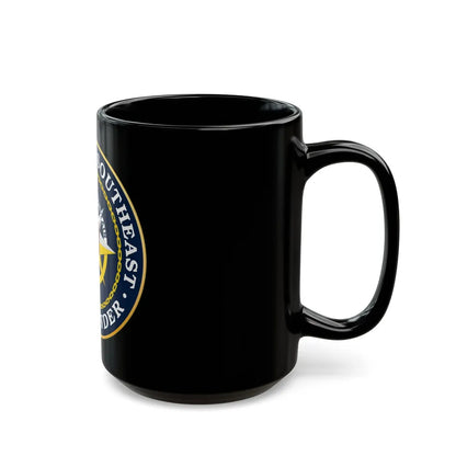 Navy Region Southeast (U.S. Navy) Black Coffee Mug-Go Mug Yourself