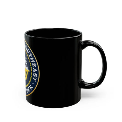 Navy Region Southeast (U.S. Navy) Black Coffee Mug-Go Mug Yourself