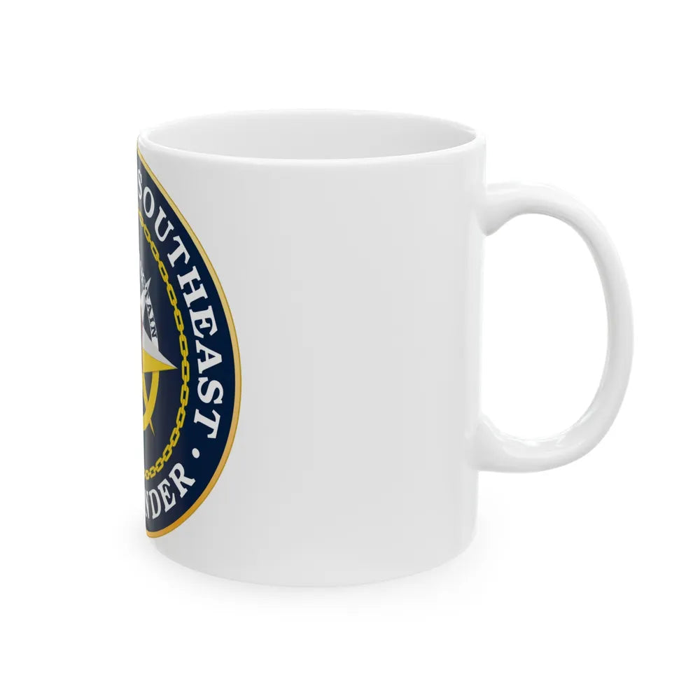 Navy Region Southeast (U.S. Navy) White Coffee Mug-Go Mug Yourself