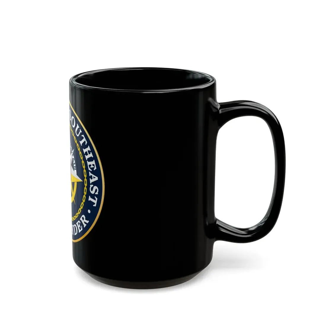 Navy Region Southeast (U.S. Navy) Black Coffee Mug - Go Mug Yourself