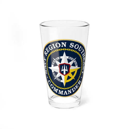 Navy Region Southeast (U.S. Navy) Pint Glass 16oz 16oz - Go Mug Yourself