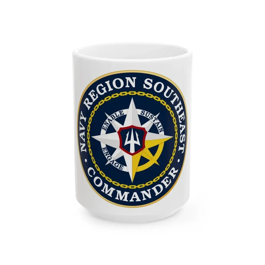 Navy Region Southeast (U.S. Navy) White Coffee Mug - Go Mug Yourself