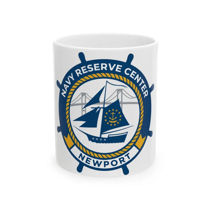 Navy Reserve Center Newport (U.S. Navy) White Coffee Mug-11oz-Go Mug Yourself