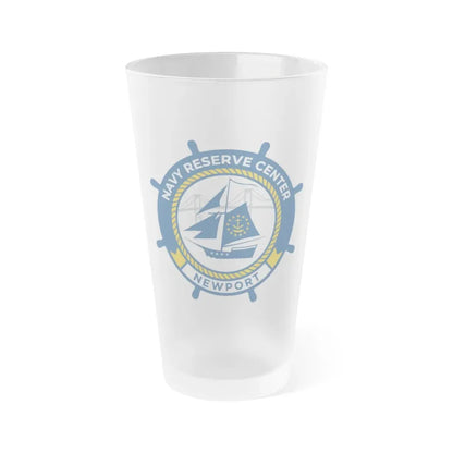 Navy Reserve Center Newport (U.S. Navy) Frosted Pint Glass 16oz Default Title - Go Mug Yourself