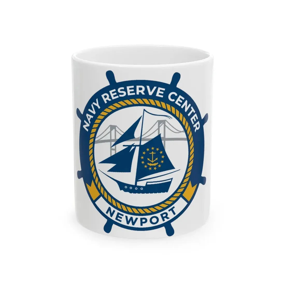 Navy Reserve Center Newport (U.S. Navy) White Coffee Mug 11oz - Go Mug Yourself