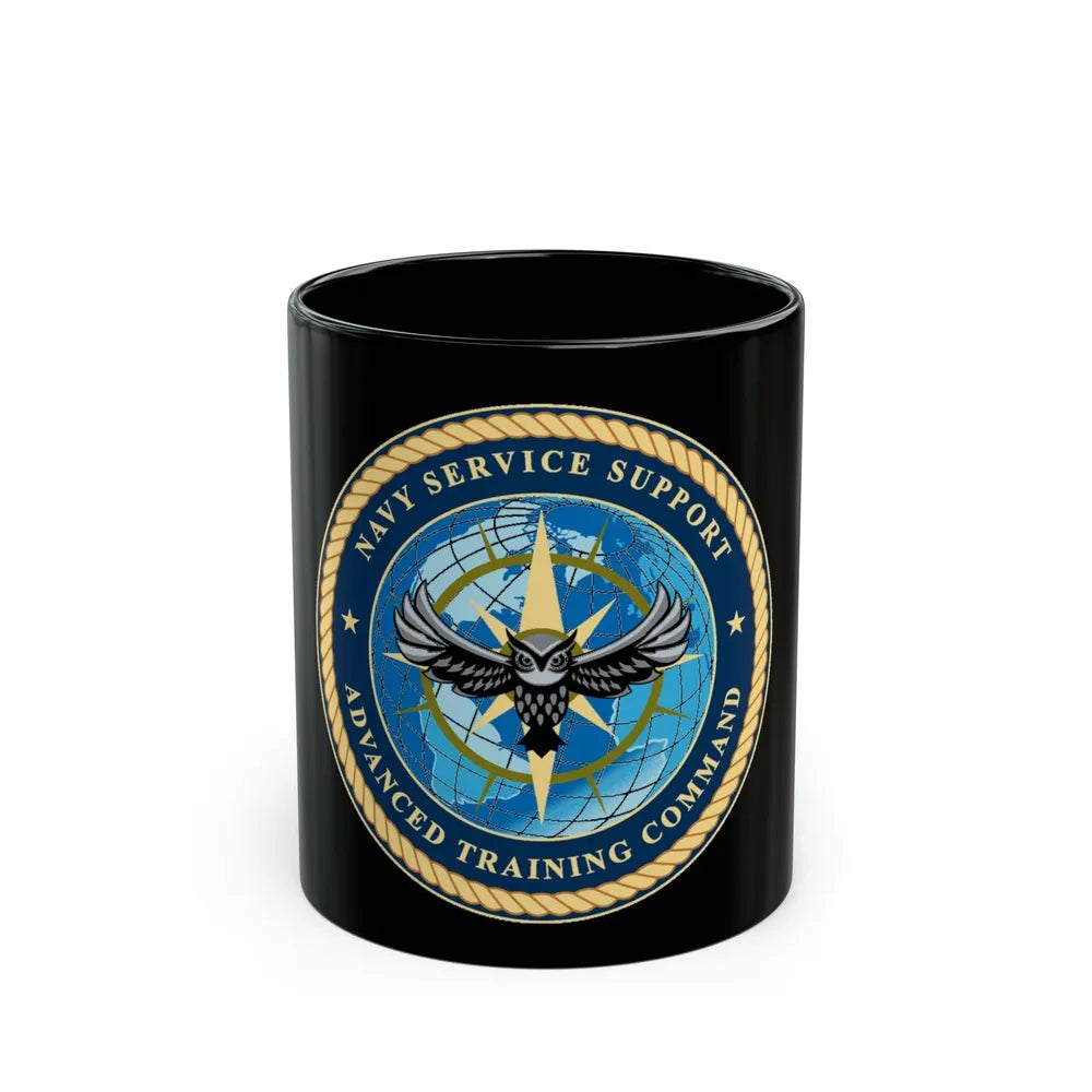 Navy Service Support Advanced Training Command San Diego (U.S. Navy) Black Coffee Mug-11oz-Go Mug Yourself