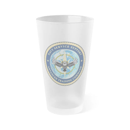 Navy Service Support Advanced Training Command San Diego (U.S. Navy) Frosted Pint Glass 16oz-Go Mug Yourself