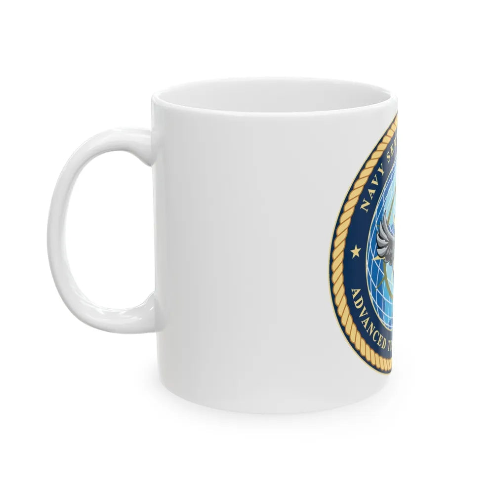 Navy Service Support Advanced Training Command San Diego (U.S. Navy) White Coffee Mug-Go Mug Yourself