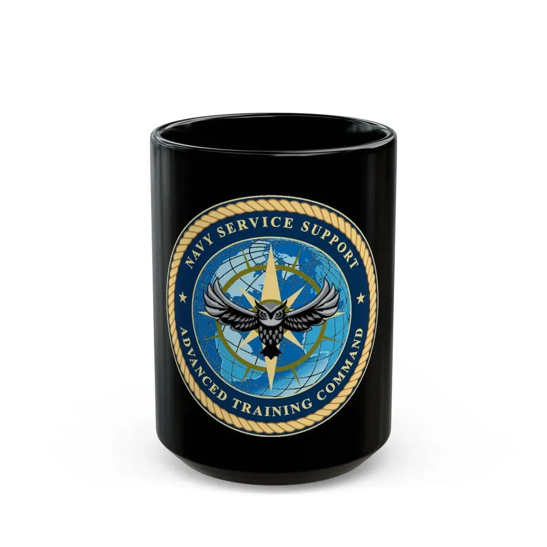 Navy Service Support Advanced Training Command San Diego (U.S. Navy) Black Coffee Mug - Go Mug Yourself